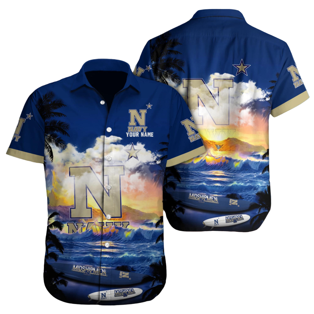 Navy Midshipmen NCAA3 Custom Hawaii Shirt  for Men Women Gift for Fans