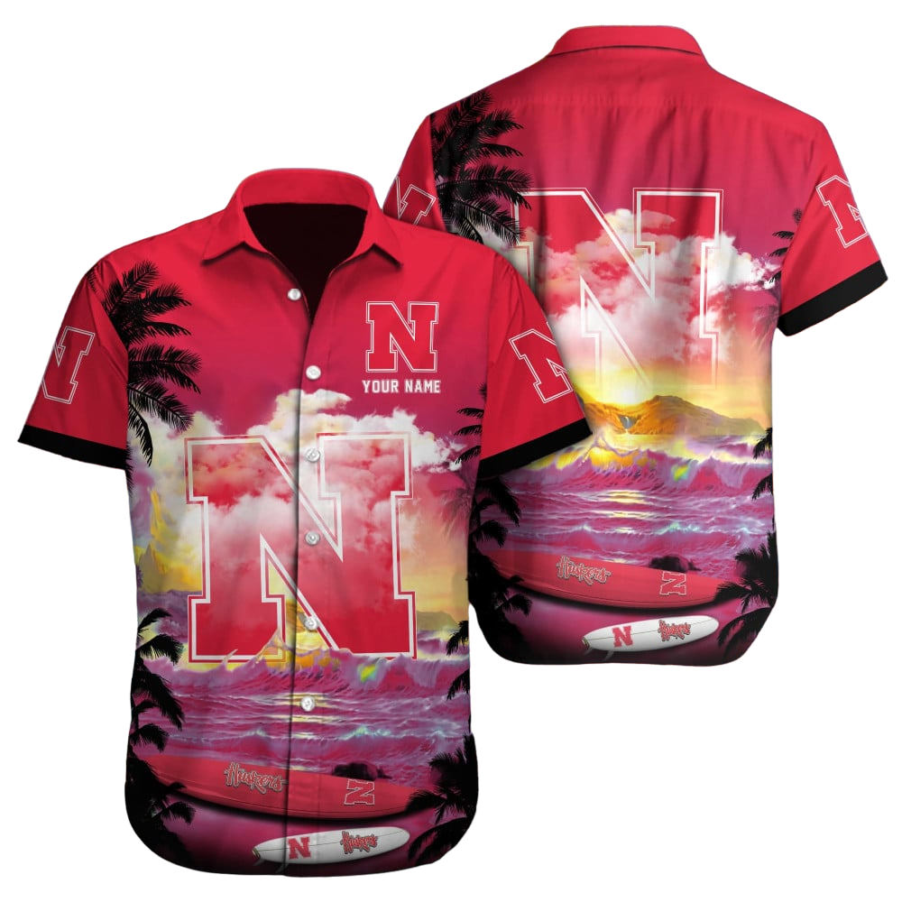 Nebraska Cornhuskers NCAA2 Custom Hawaii Shirt  for Men Women Gift for Fans