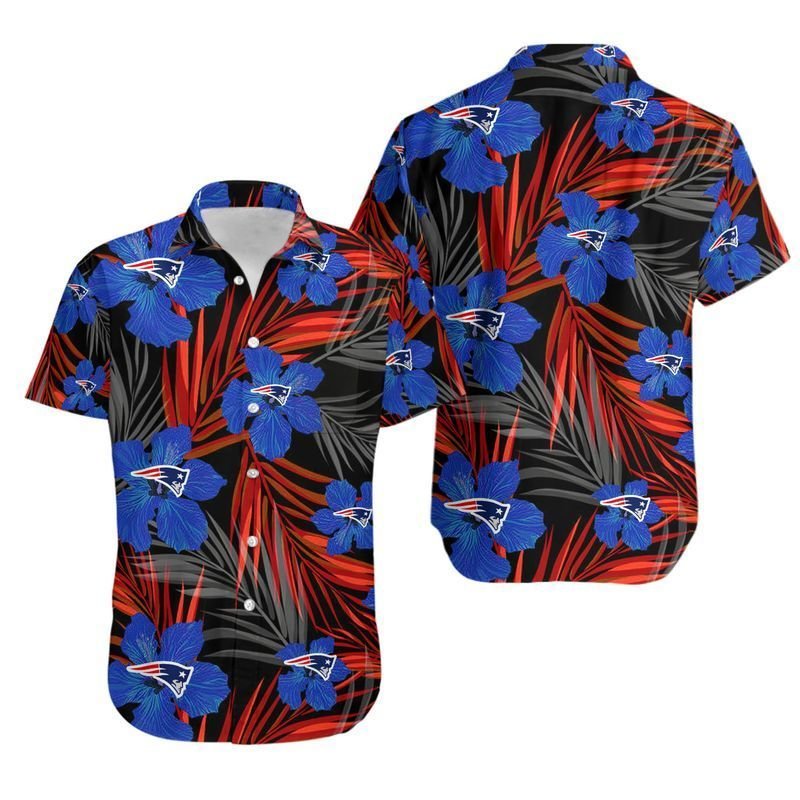 New England Patriots 2 Flower Hawaii Shirt for Men Women