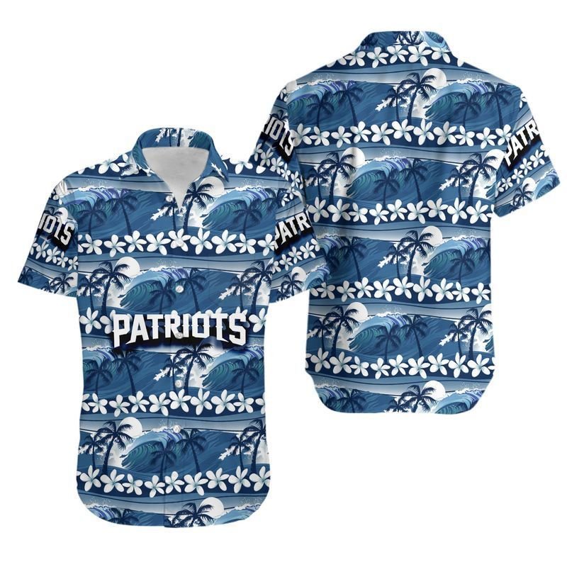 New England Patriots Coconut Trees NFL Gift For Fan Hawaiian Shirt Aloha Shirt for Men Women and S