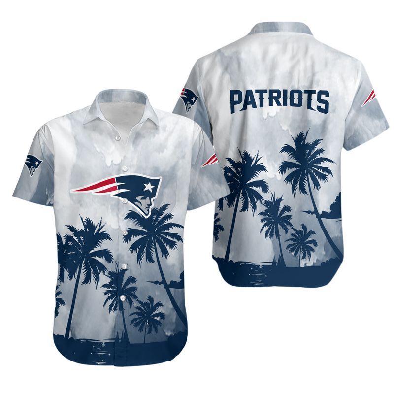 New England Patriots Coconut Trees NFL Gift For Fan Hawaiian Shirt Aloha Shirt for Men Women