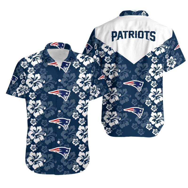 New England Patriots Flowers Hawaii Shirt for Men Women