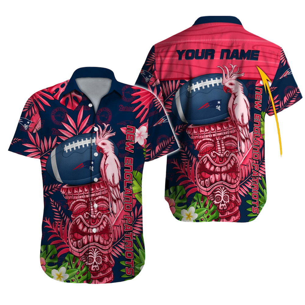 New England Patriots Hawaiian Shirt NFL Football Custom Hawaiian Shirt for Men Women Gift For Fans