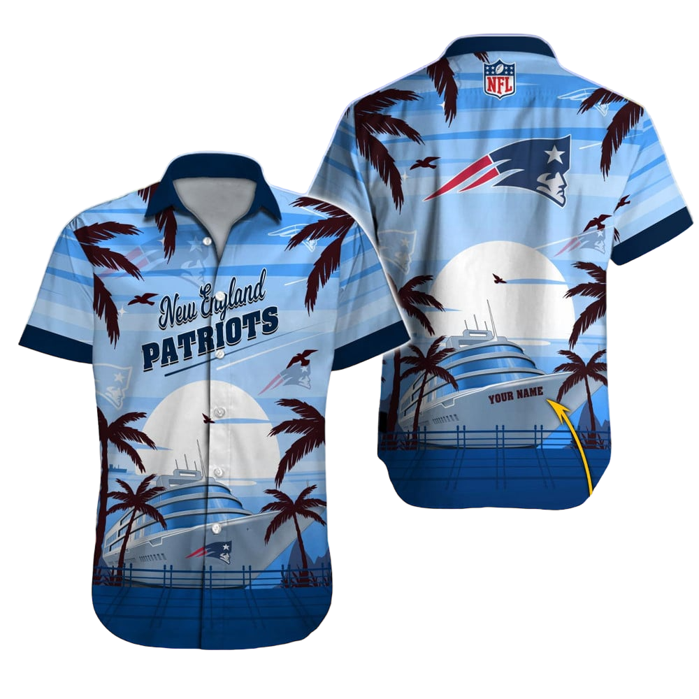 New England Patriots Hawaiian Shirt NFL Football Custom Hawaiian Shirt for Men Women Gift For Fans