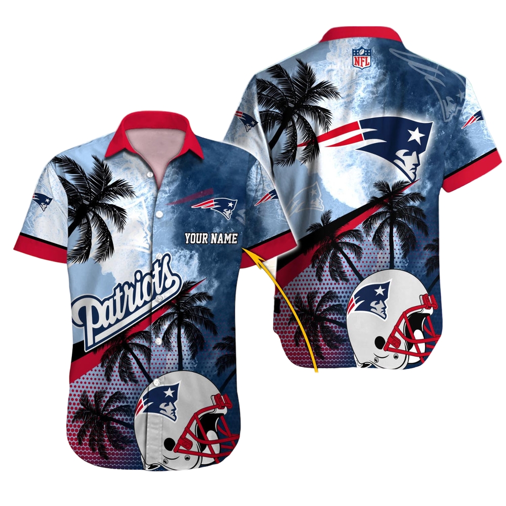 New England Patriots Hawaiian Shirt NFL Football Custom Hawaiian Shirt for Men Women Gift For Fans