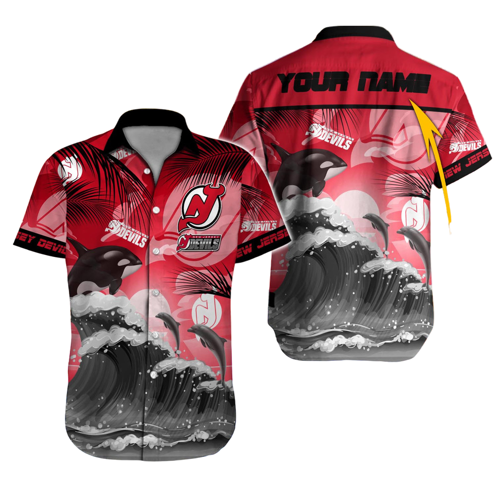 New Jersey Devils NHL Hawaiian Shirt Custom Hawaii Shirt for Men Women Gift for Fans