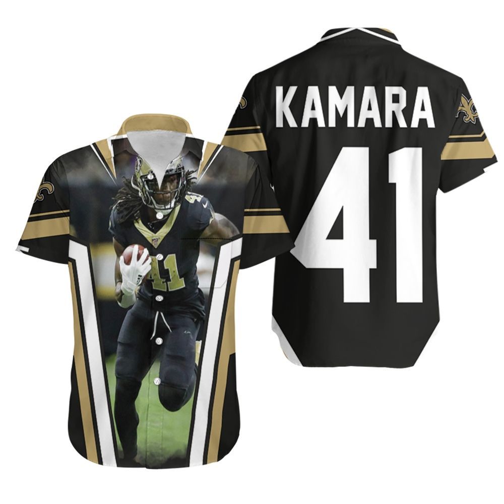 New Orleans Saints Alvin Kamara 41 Hawaiian Shirt Aloha Shirt for Men Women