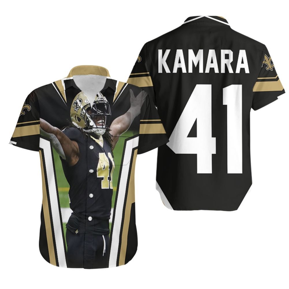 New Orleans Saints Alvin Kamara 41 Legend Hawaiian Shirt Aloha Shirt for Men Women