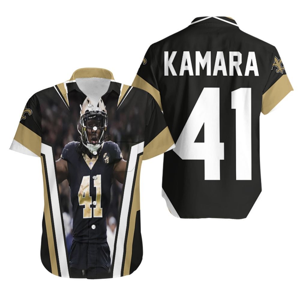 New Orleans Saints Alvin Kamara 41 Legendary Hawaiian Shirt Aloha Shirt for Men Women