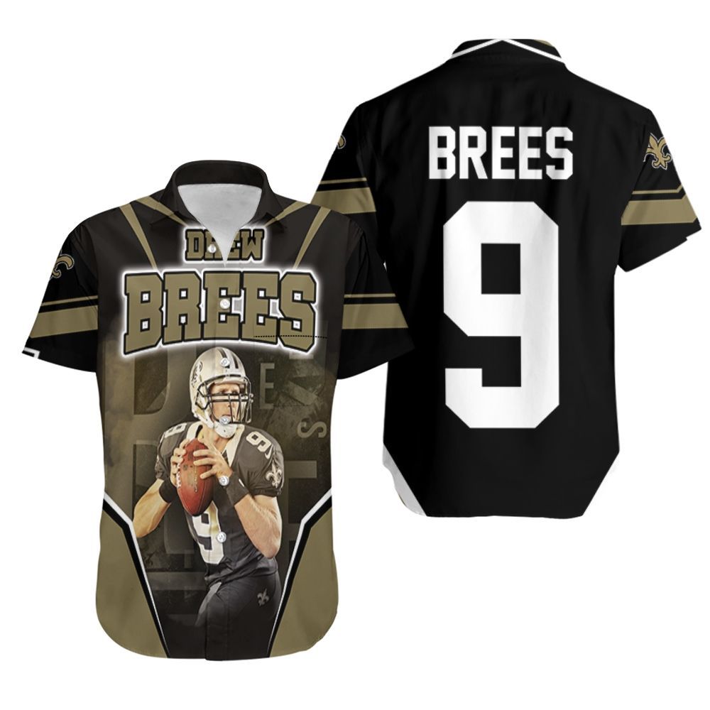 New Orleans Saints Drew Brees Hawaiian Shirt Aloha Shirt for Men Women