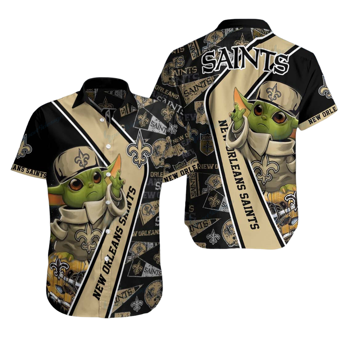 New Orleans Saints Hawaiian Shirt Aloha Shirt for Men Women