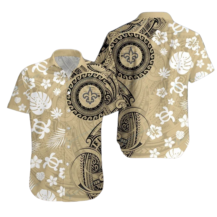 New Orleans Saints Hawaiian Shirt Aloha Shirt for Men Women