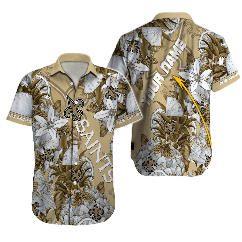 New Orleans Saints Hawaiian Shirt NFL Football Custom Hawaiian Shirt for Men Women Gift For Fans