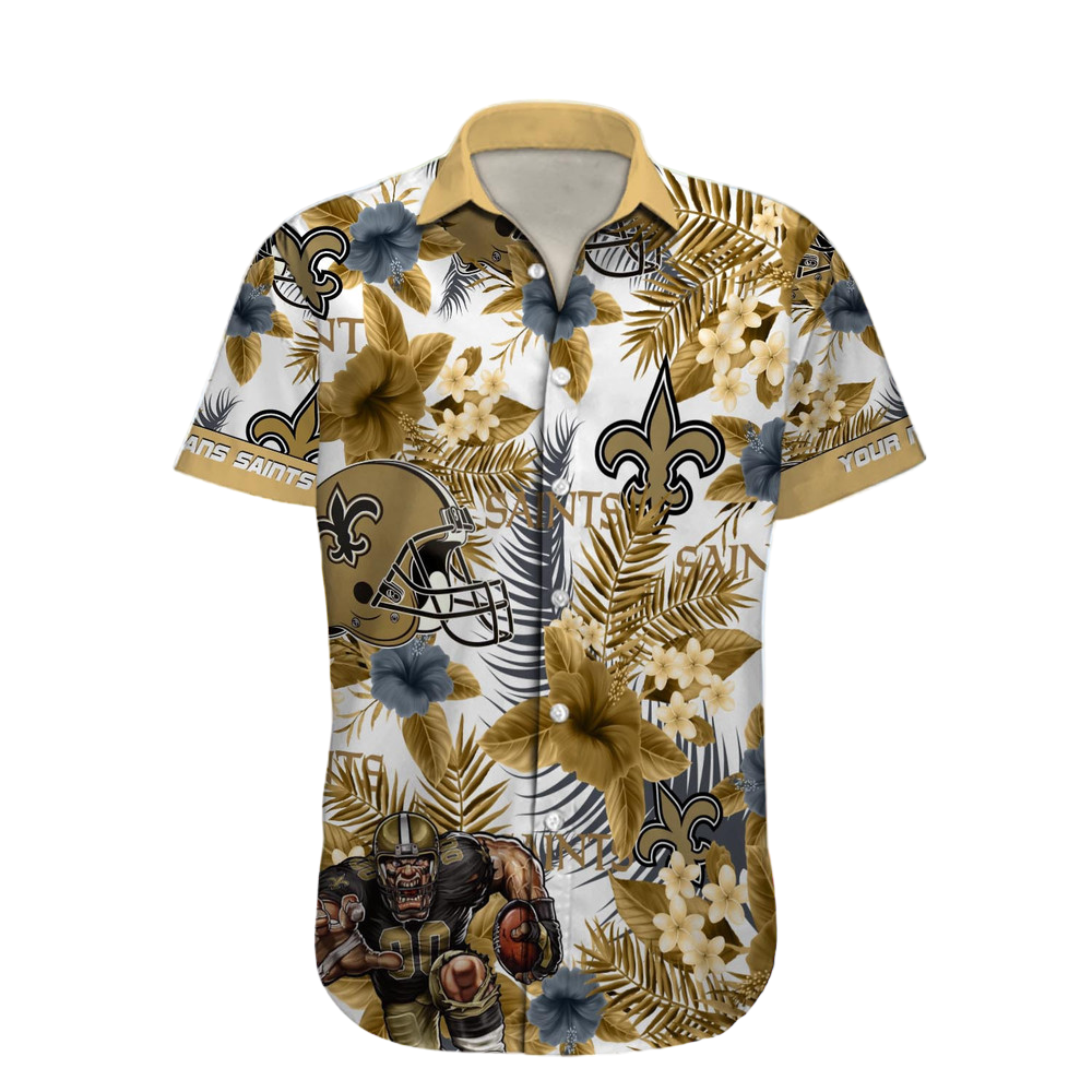 New Orleans Saints Hawaiian Shirt NFL Football Custom Hawaiian Shirt for Men Women Gift For Fans