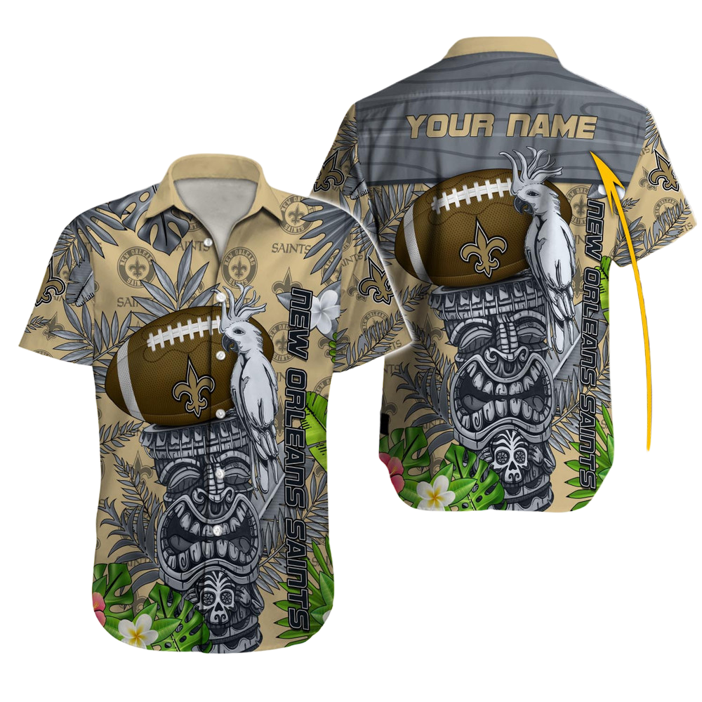 New Orleans Saints Hawaiian Shirt NFL Football Custom Hawaiian Shirt for Men Women Gift For Fans