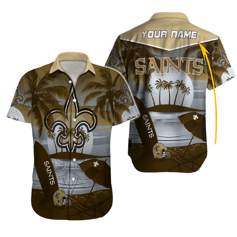 New Orleans Saints Hawaiian Shirt NFL Football Custom Hawaiian Shirt for Men Women Gift For Fans