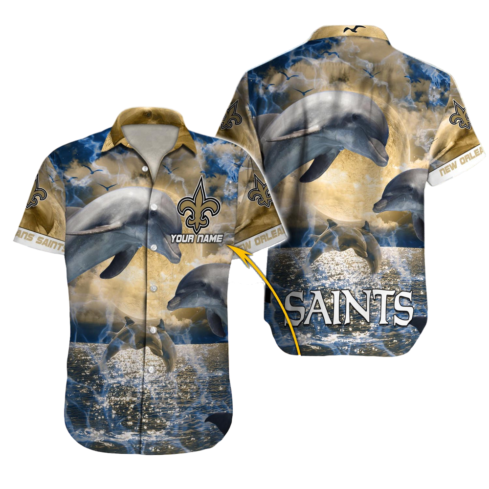 New Orleans Saints Hawaiian Shirt NFL Football Custom Hawaiian Shirt for Men Women Gift For Fans