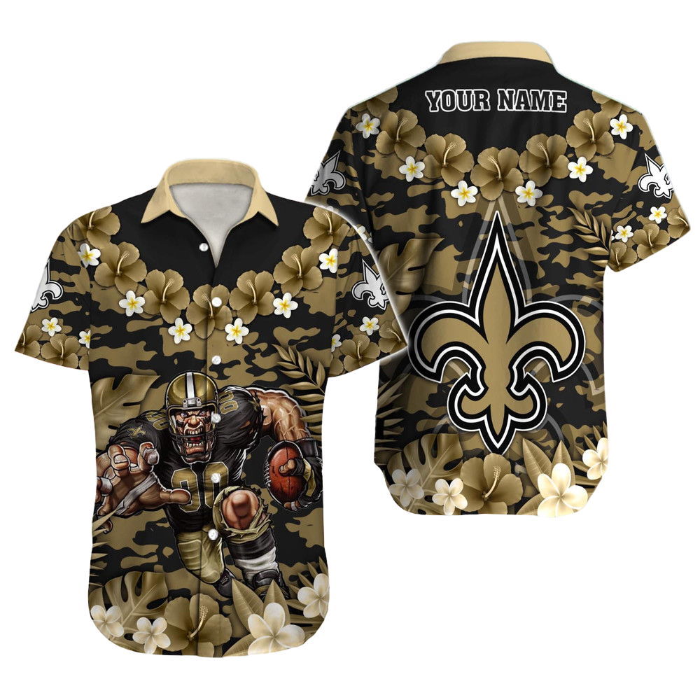 New Orleans Saints Hawaiian Shirt NFL Football Custom Hawaiian Shirt for Men Women Gift For Fans