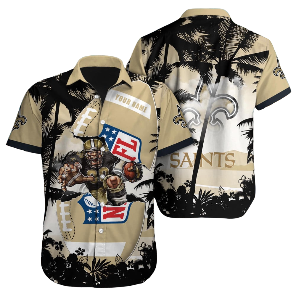 New Orleans Saints Hawaiian Shirt NFL Football Custom Hawaiian Shirt for Men Women Gift For Fans