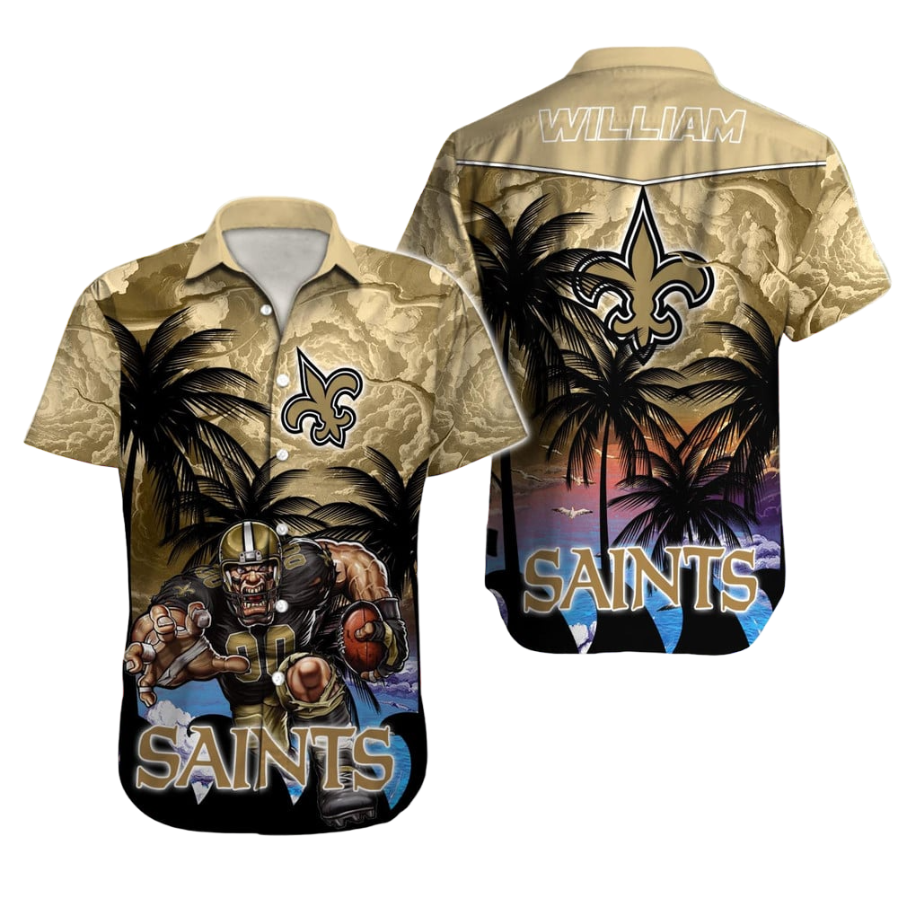 New Orleans Saints Hawaiian Shirt NFL Football Custom Hawaiian Shirt for Men Women Gift For Fans