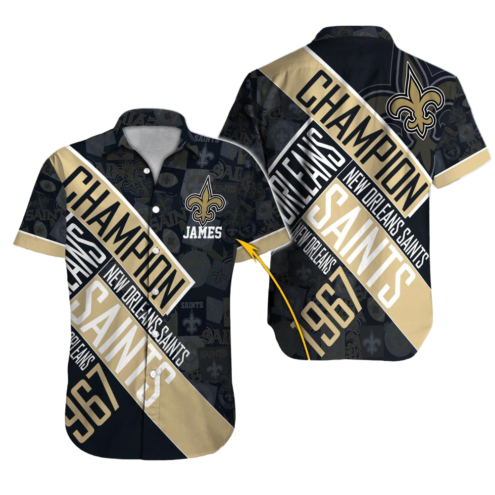 New Orleans Saints Hawaiian Shirt NFL Football Custom Hawaiian Shirt for Men Women Gift For Fans