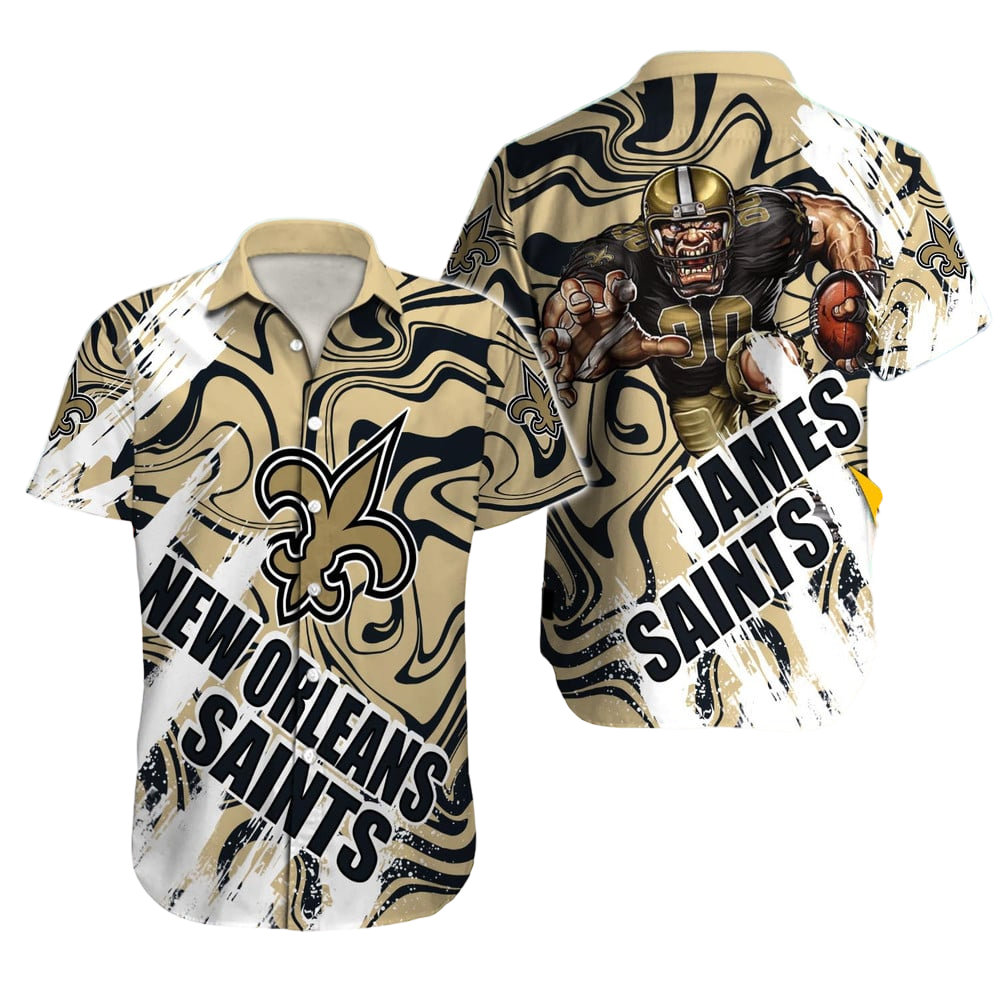 New Orleans Saints Hawaiian Shirt NFL Football Custom Hawaiian Shirt for Men Women Gift For Fans