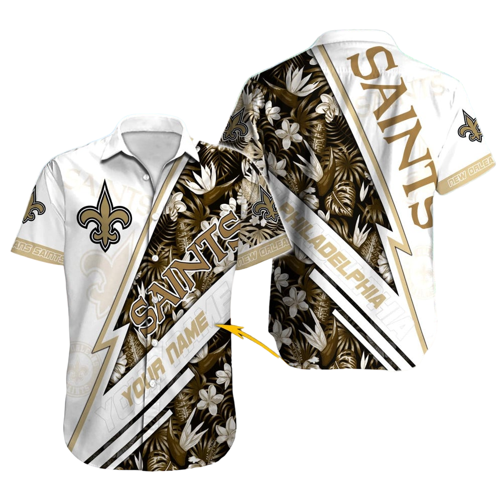 New Orleans Saints Hawaiian Shirt NFL Football Custom Hawaiian Shirt for Men Women Gift For Fans