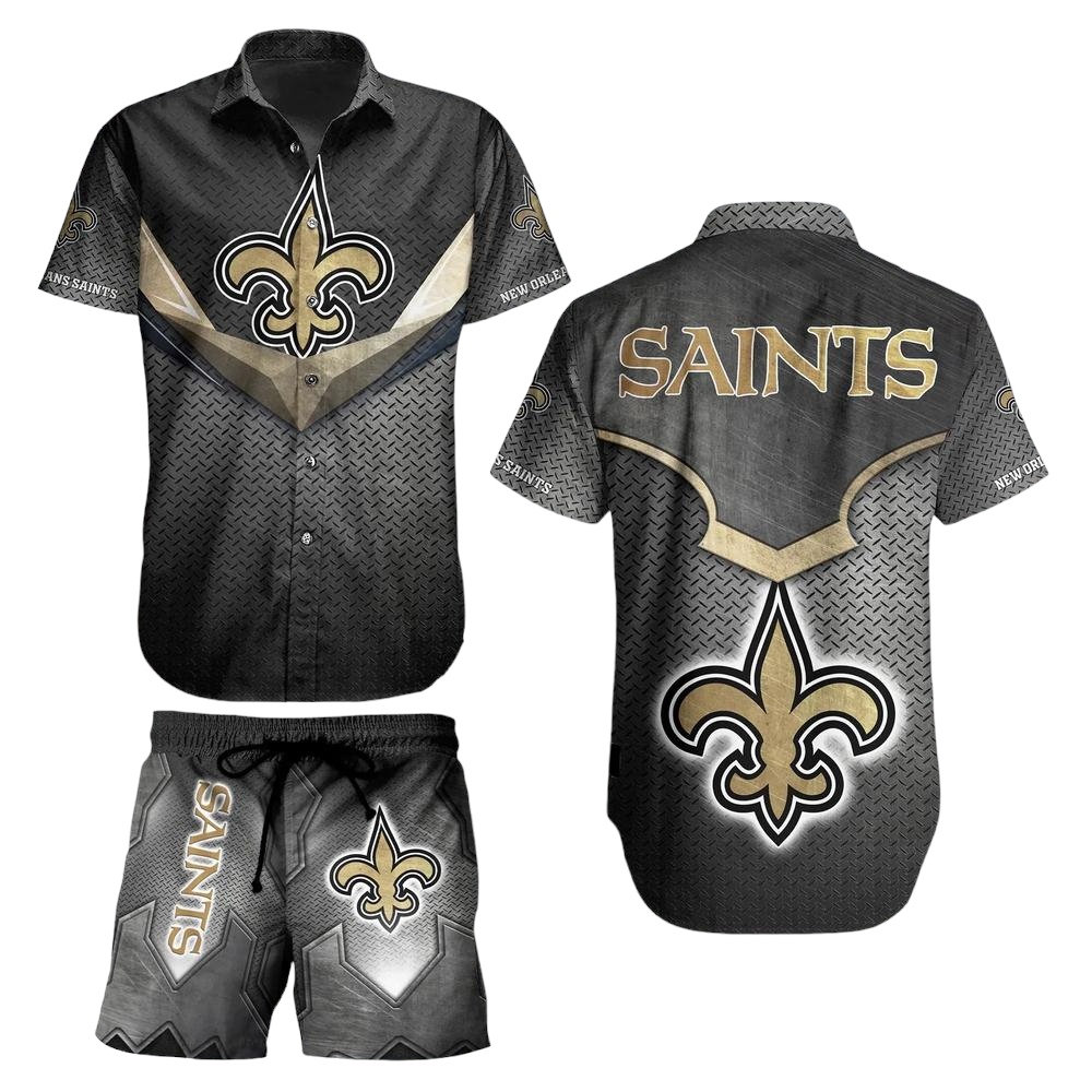 New Orleans Saints NFL Football Hawaiian Shirt And Short Beach Shirt Short Style For Big Fans