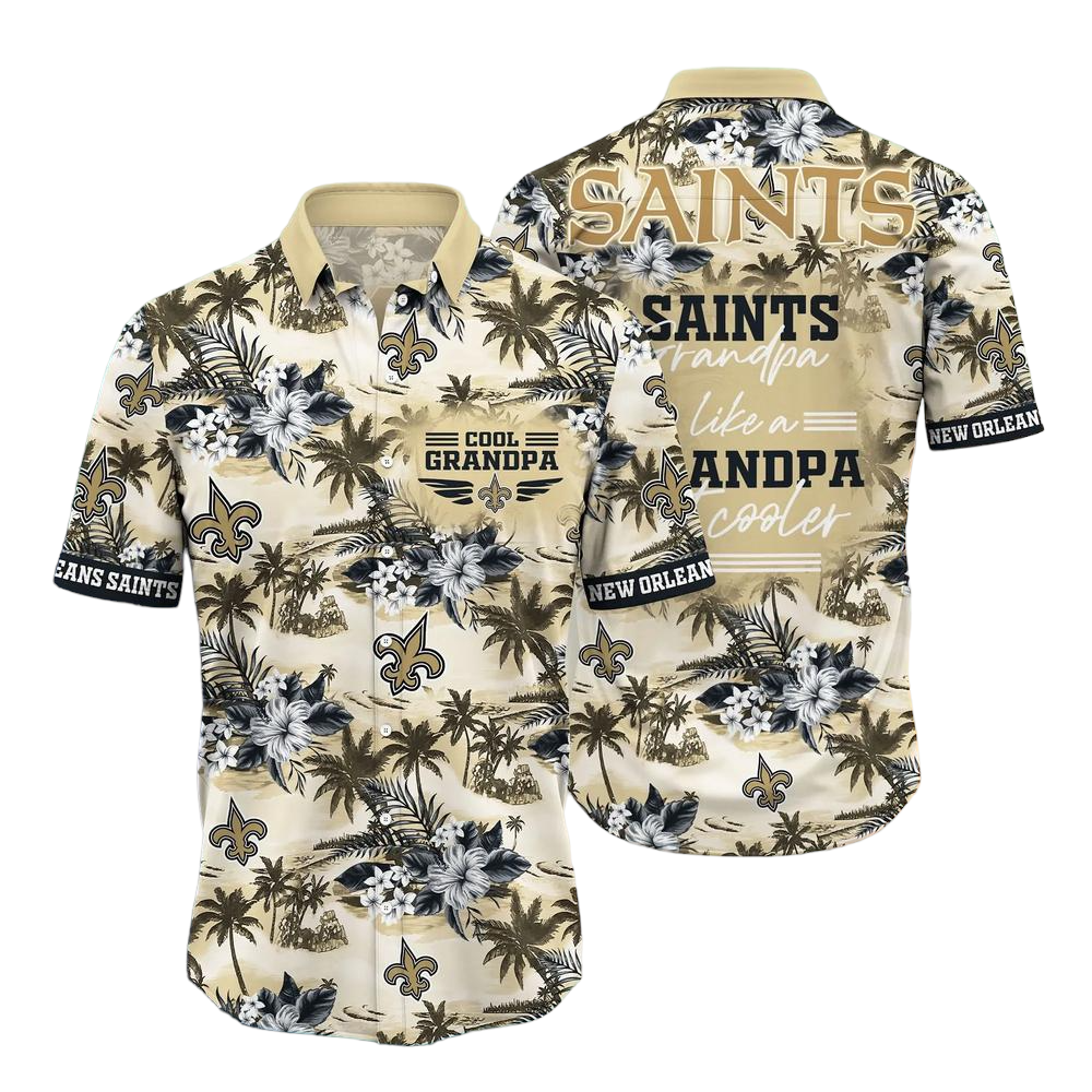 New Orleans Saints NFL Hawaiian Shirt For Grandparent New Trending Beach Shirt