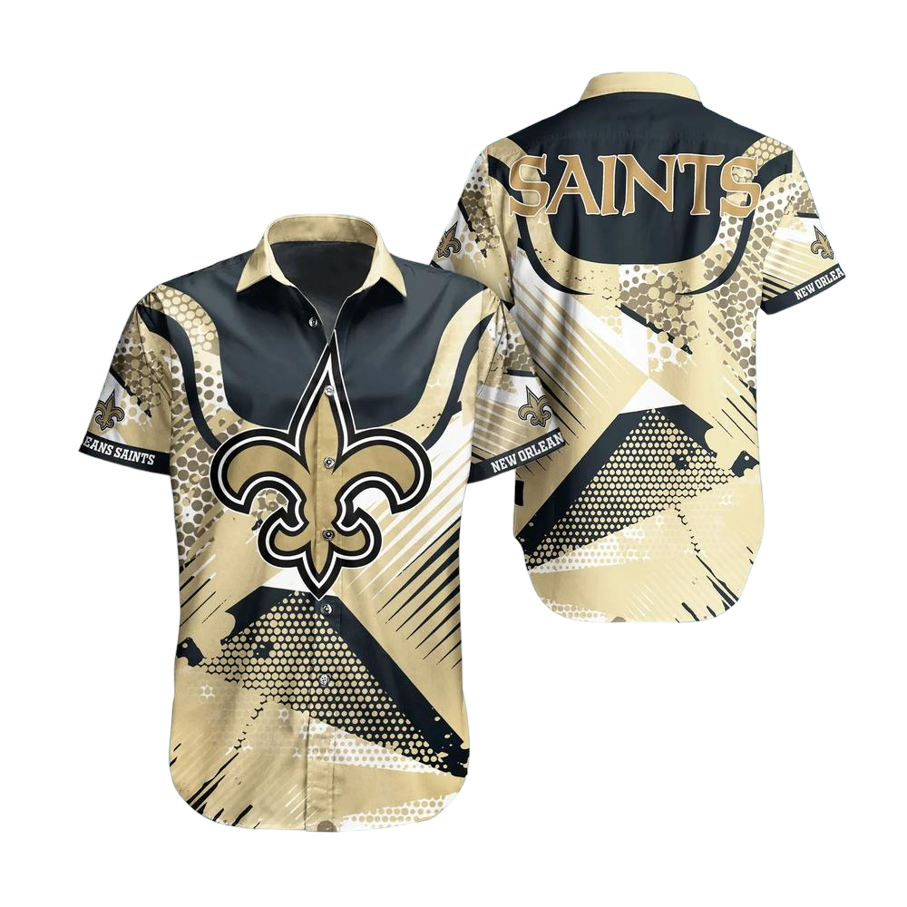 New Orleans Saints NFL Hawaiian Shirt Summer Short Sleeve Button Down Shirt Perfect Gift For Big Fans