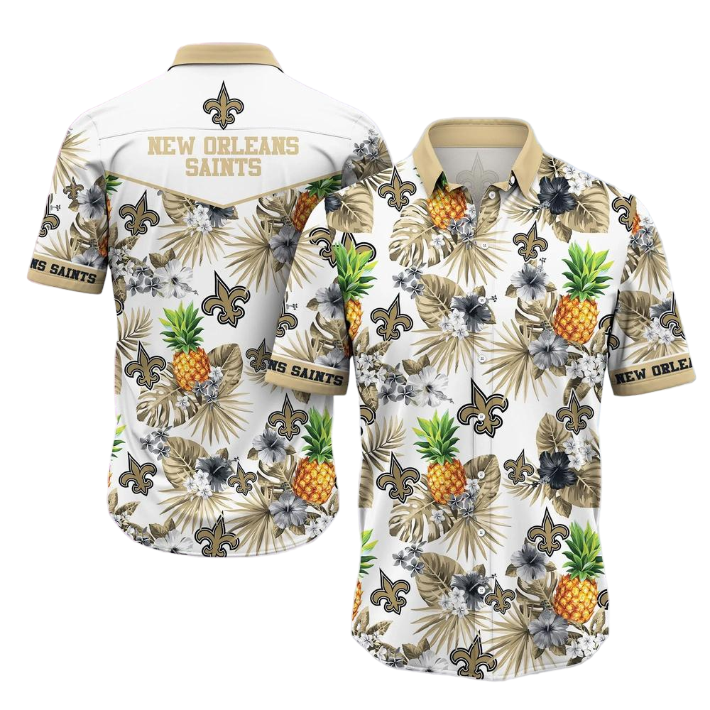 New Orleans Saints NFL Hawaiian Shirt Tropical Pattern Graphic Hawaii Shirt For Fan Ever