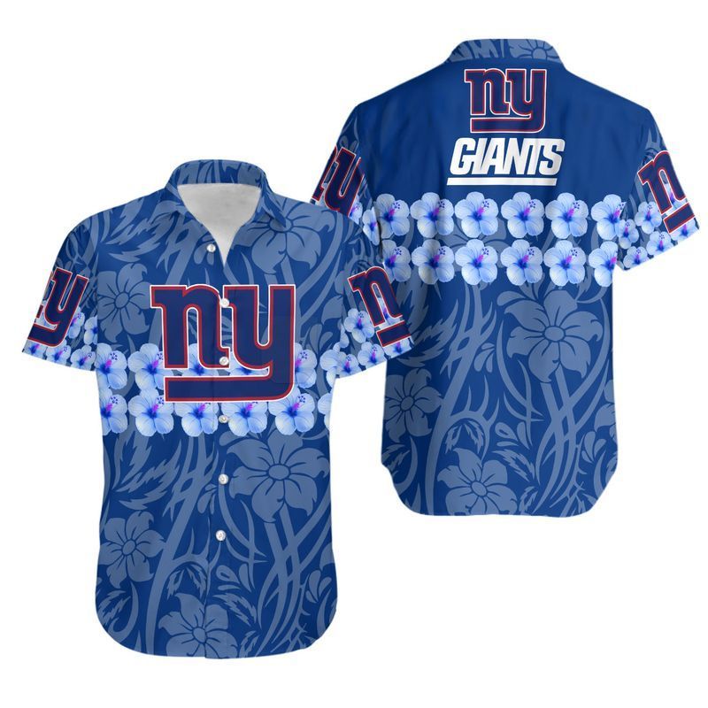 New York Giants Flower and Logo Hawaii Shirt for Men Women