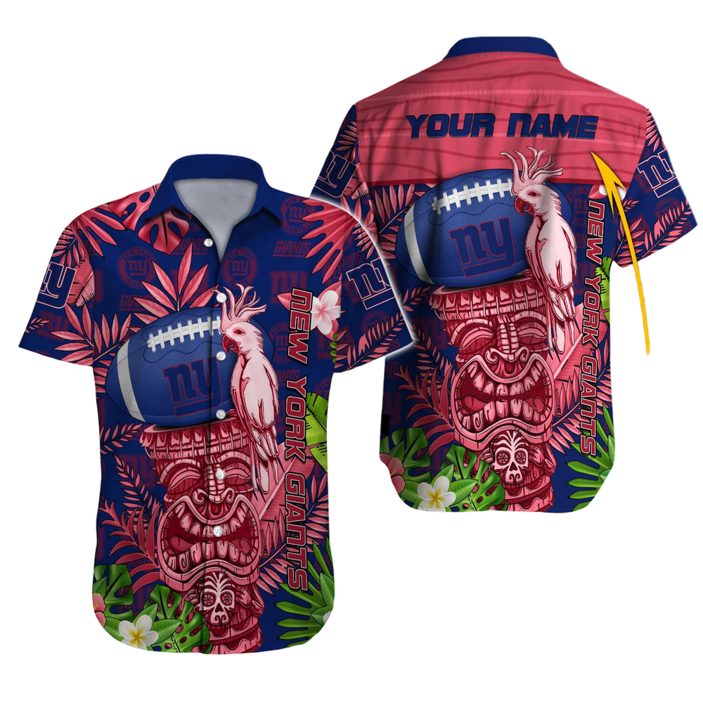 New York Giants Hawaiian Shirt NFL Football Custom Hawaiian Shirt for Men Women Gift For Fans