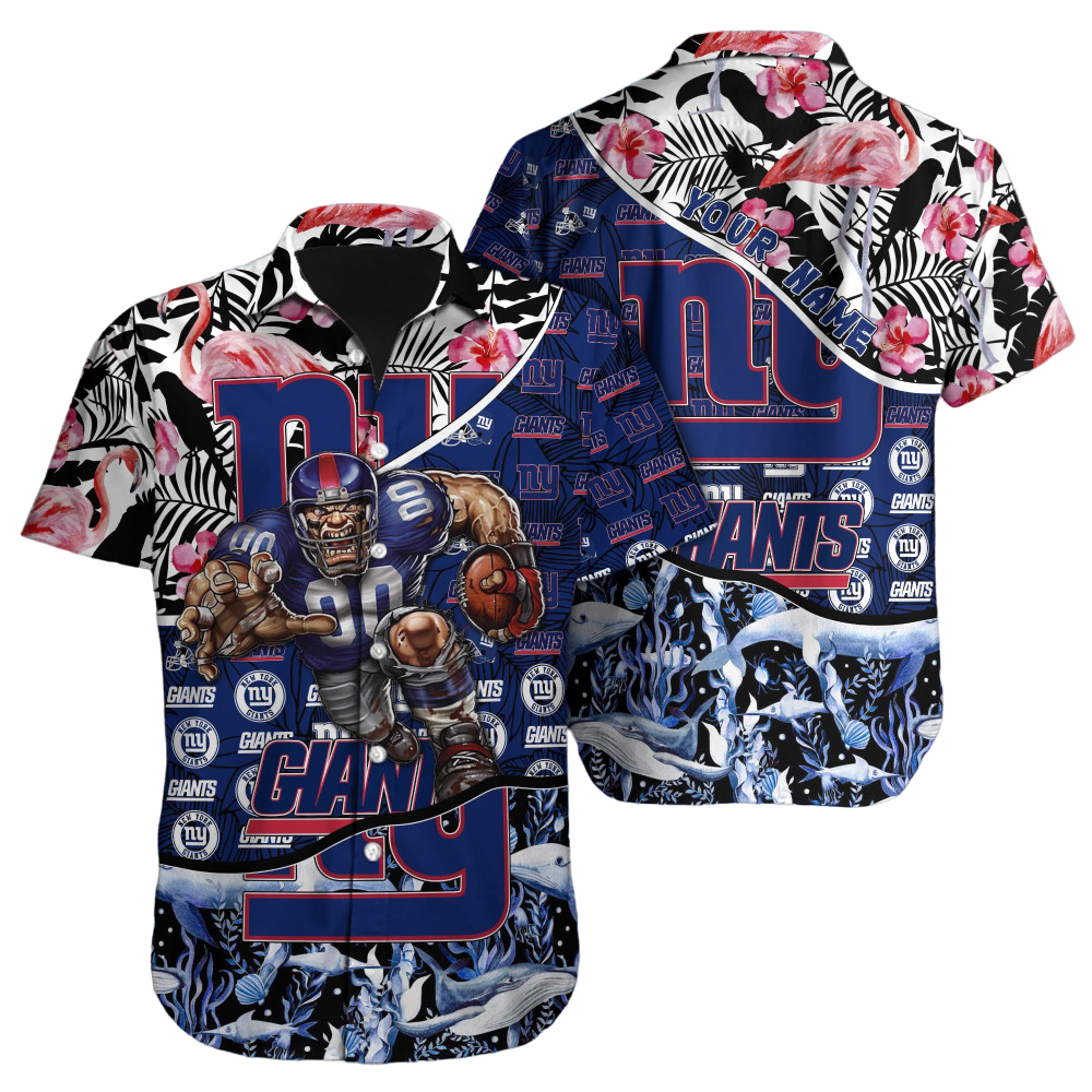 New York Giants Hawaiian Shirt NFL Football Custom Hawaiian Shirt for Men Women Gift For Fans