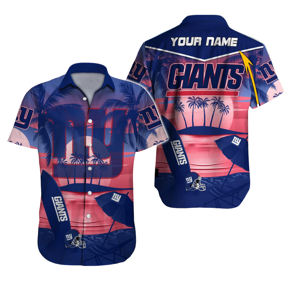 New York Giants Hawaiian Shirt NFL Football Custom Hawaiian Shirt for Men Women Gift For Fans