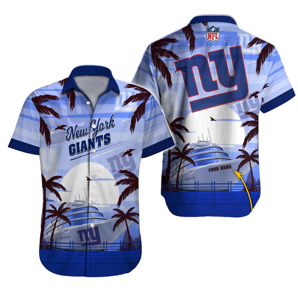 New York Giants Hawaiian Shirt NFL Football Custom Hawaiian Shirt for Men Women Gift For Fans