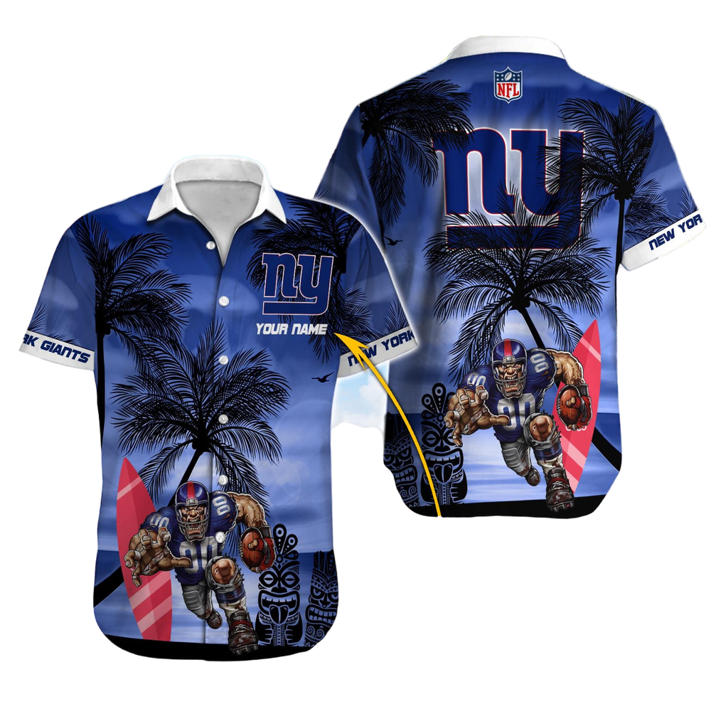 New York Giants Hawaiian Shirt NFL Football Custom Hawaiian Shirt for Men Women Gift For Fans