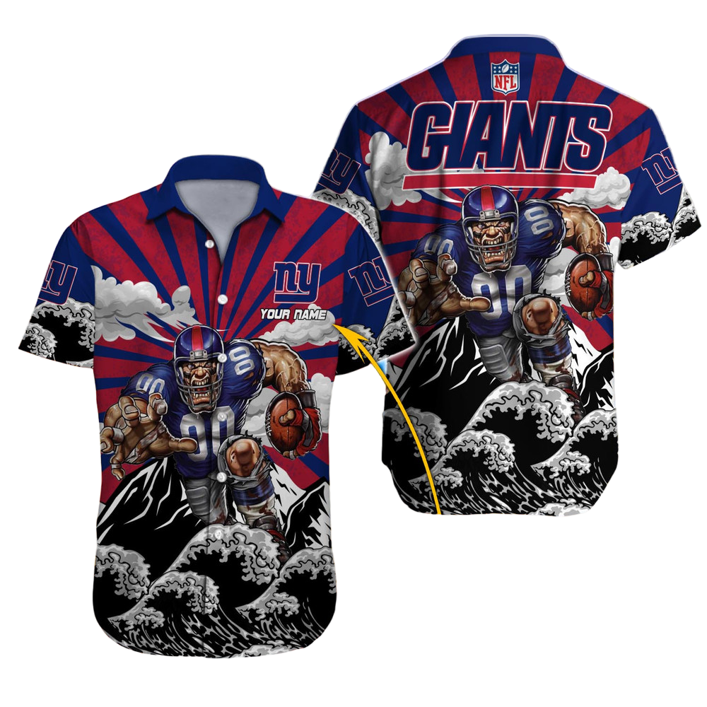 New York Giants Hawaiian Shirt NFL Football Custom Hawaiian Shirt for Men Women Gift For Fans