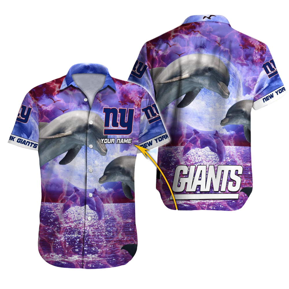 New York Giants Hawaiian Shirt NFL Football Custom Hawaiian Shirt for Men Women Gift For Fans