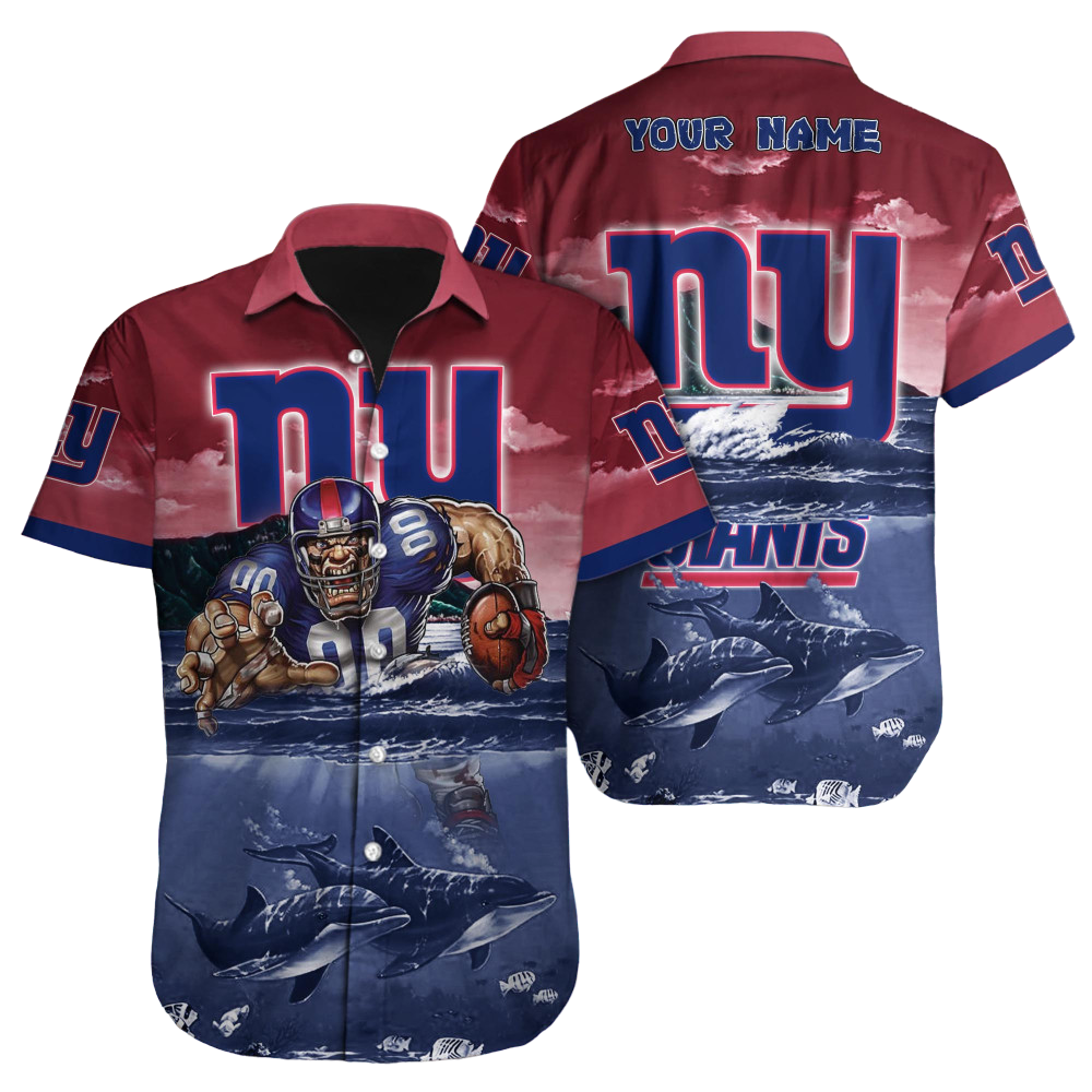 New York Giants Hawaiian Shirt NFL Football Custom Hawaiian Shirt for Men Women Gift For Fans