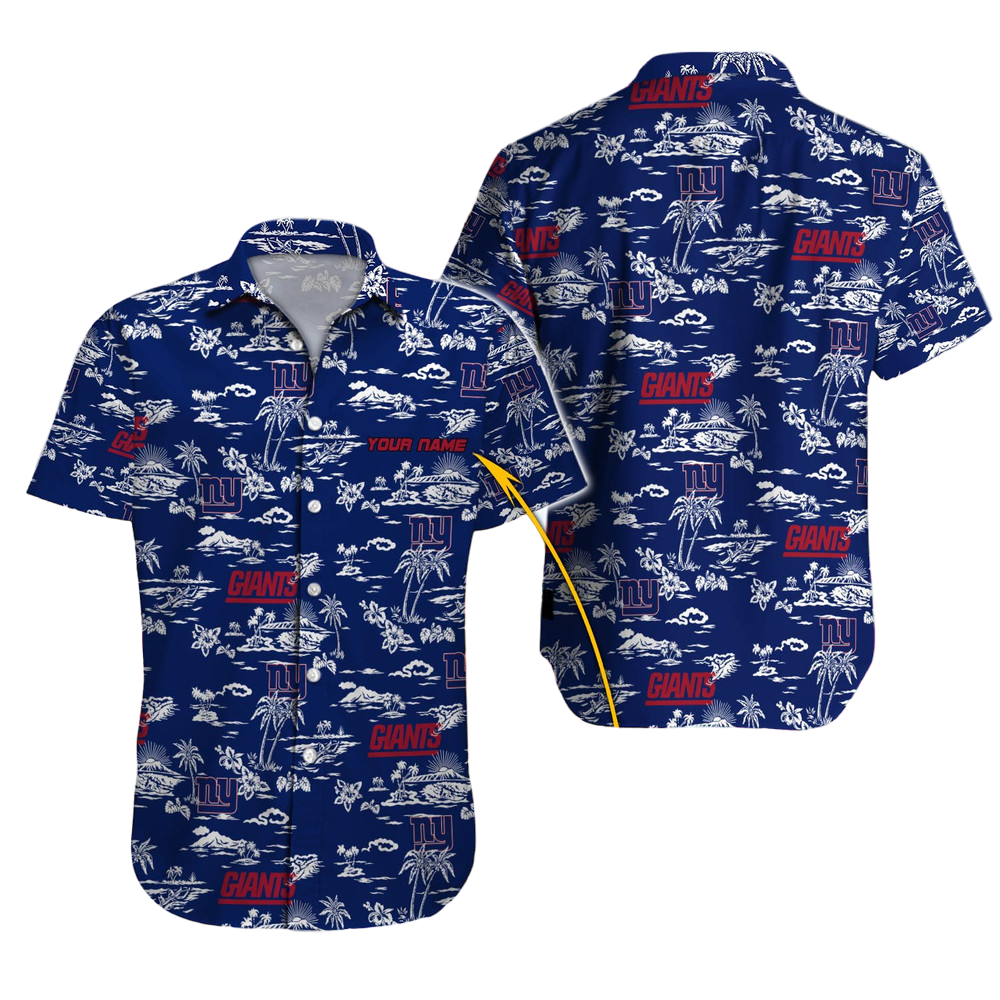 New York Giants Hawaiian Shirt NFL Football Custom Hawaiian Shirt for Men Women Gift For Fans