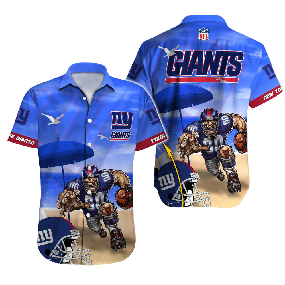 New York Giants Hawaiian Shirt NFL Football Custom Hawaiian Shirt for Men Women Gift For Fans