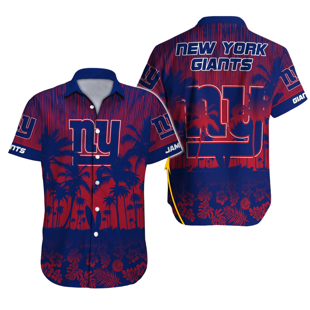 New York Giants Hawaiian Shirt NFL Football Custom Hawaiian Shirt for Men Women Gift For Fans