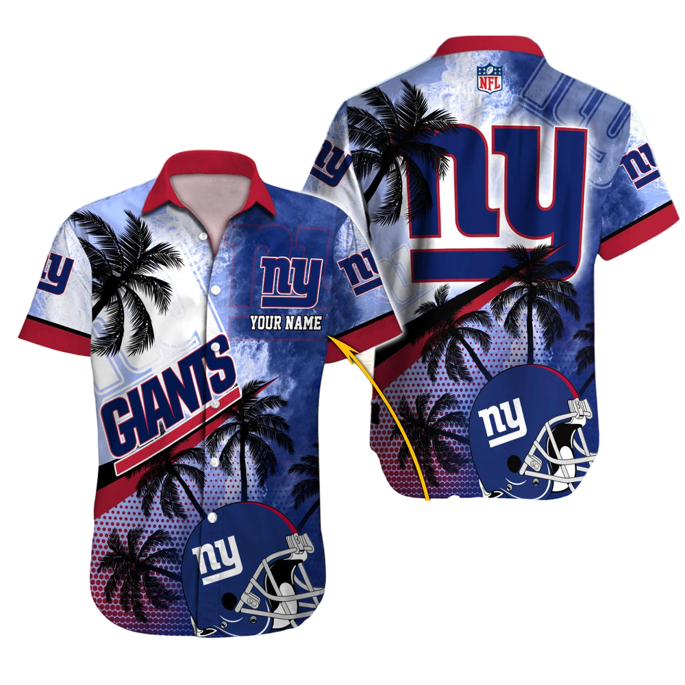 New York Giants Hawaiian Shirt NFL Football Custom Hawaiian Shirt for Men Women Gift For Fans