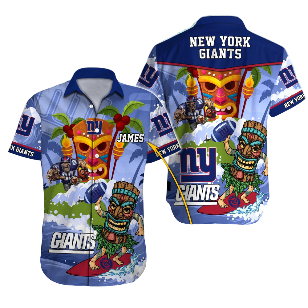 New York Giants Hawaiian Shirt NFL Football Custom Hawaiian Shirt for Men Women Gift For Fans