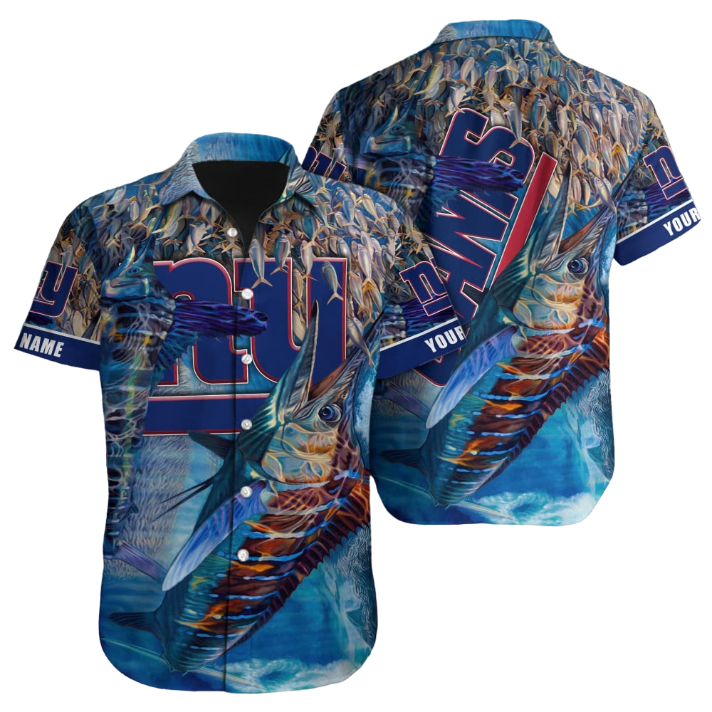 New York Giants Hawaiian Shirt NFL Football Custom Hawaiian Shirt for Men Women Gift For Fans