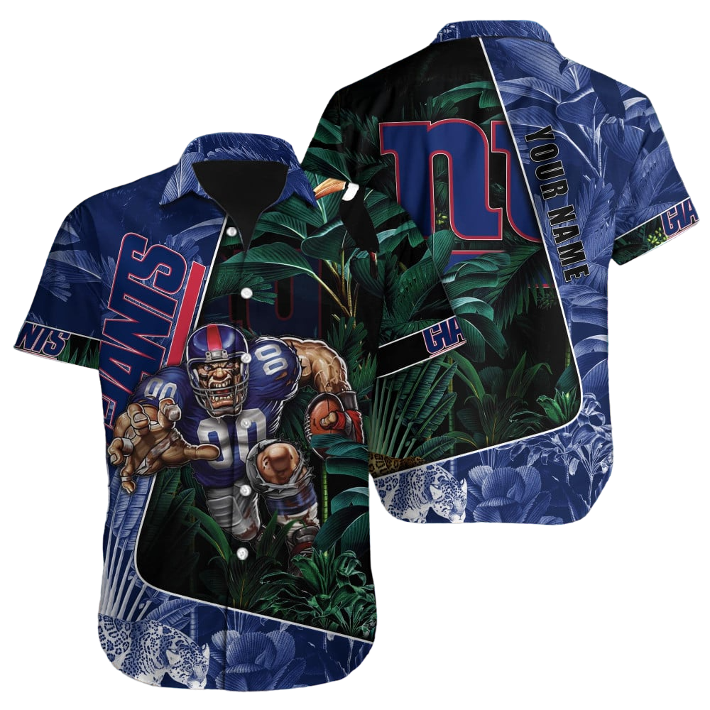 New York Giants Hawaiian Shirt NFL Football Custom Hawaiian Shirt for Men Women Gift For Fans