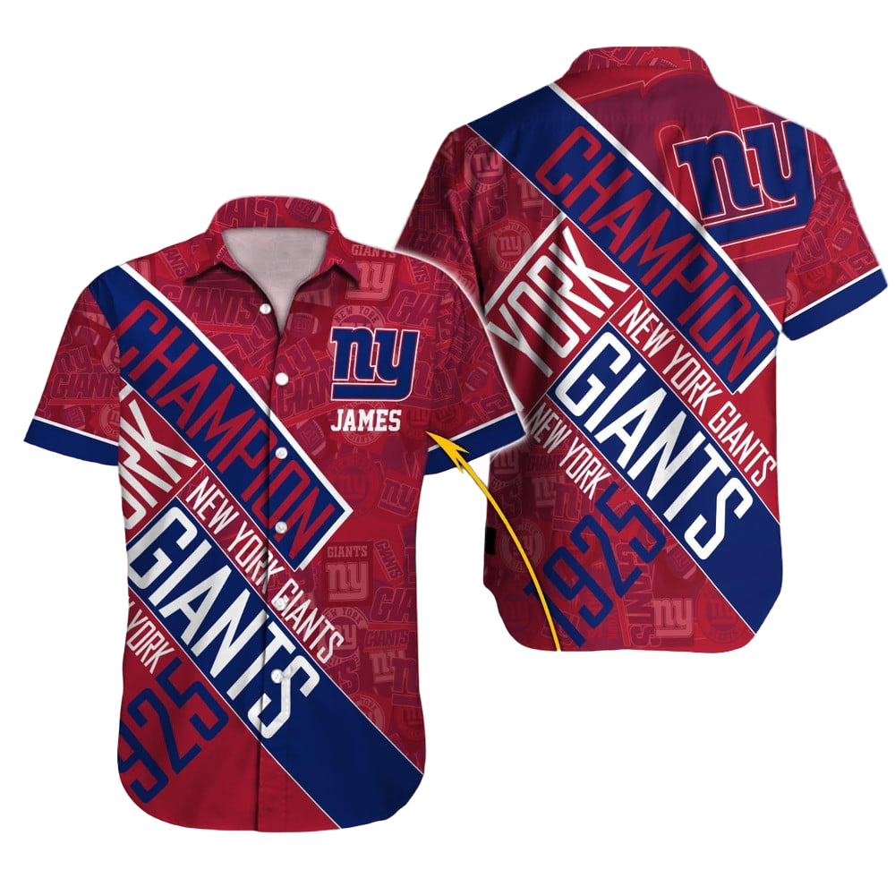 New York Giants Hawaiian Shirt NFL Football Custom Hawaiian Shirt for Men Women Gift For Fans