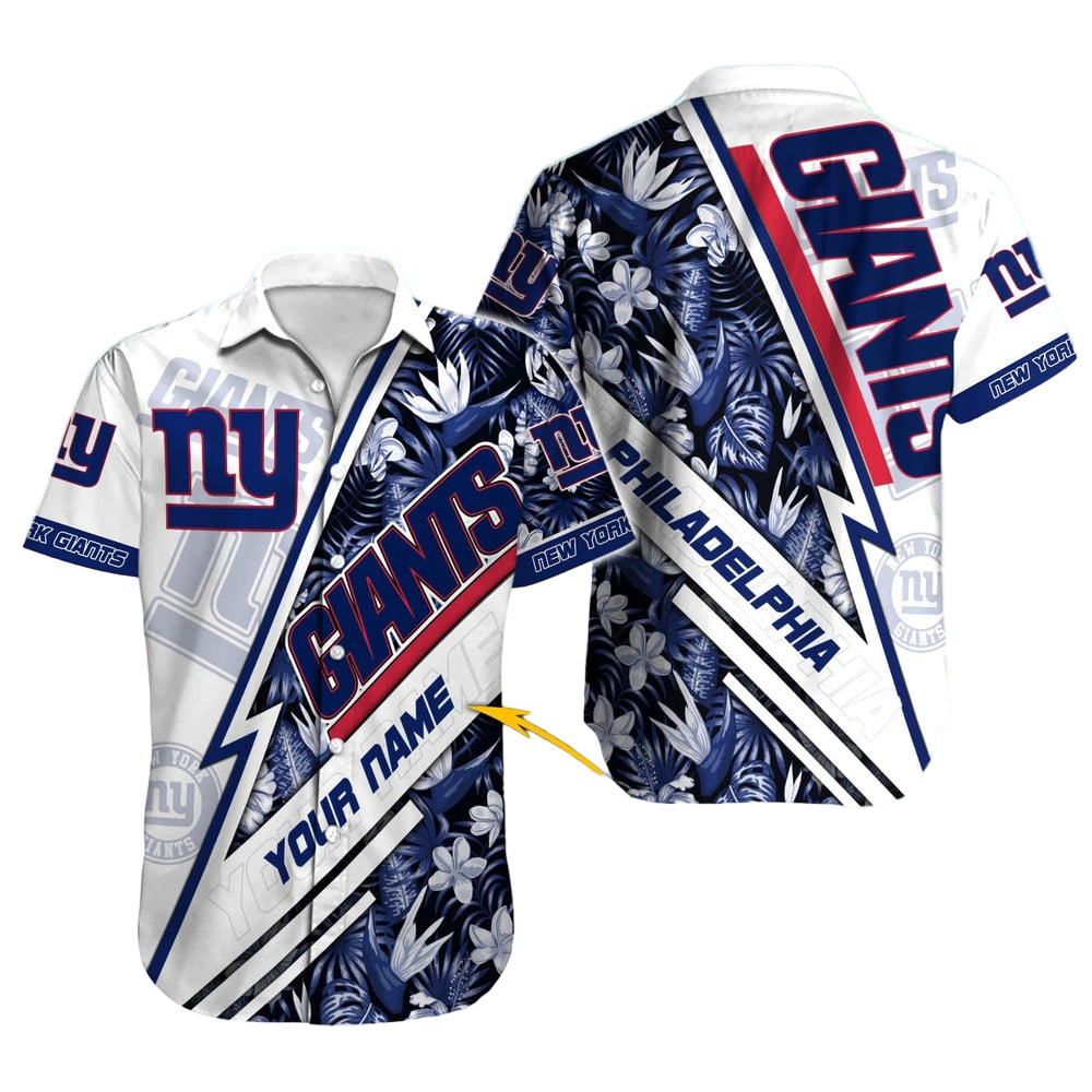 New York Giants Hawaiian Shirt NFL Football Custom Hawaiian Shirt for Men Women Gift For Fans