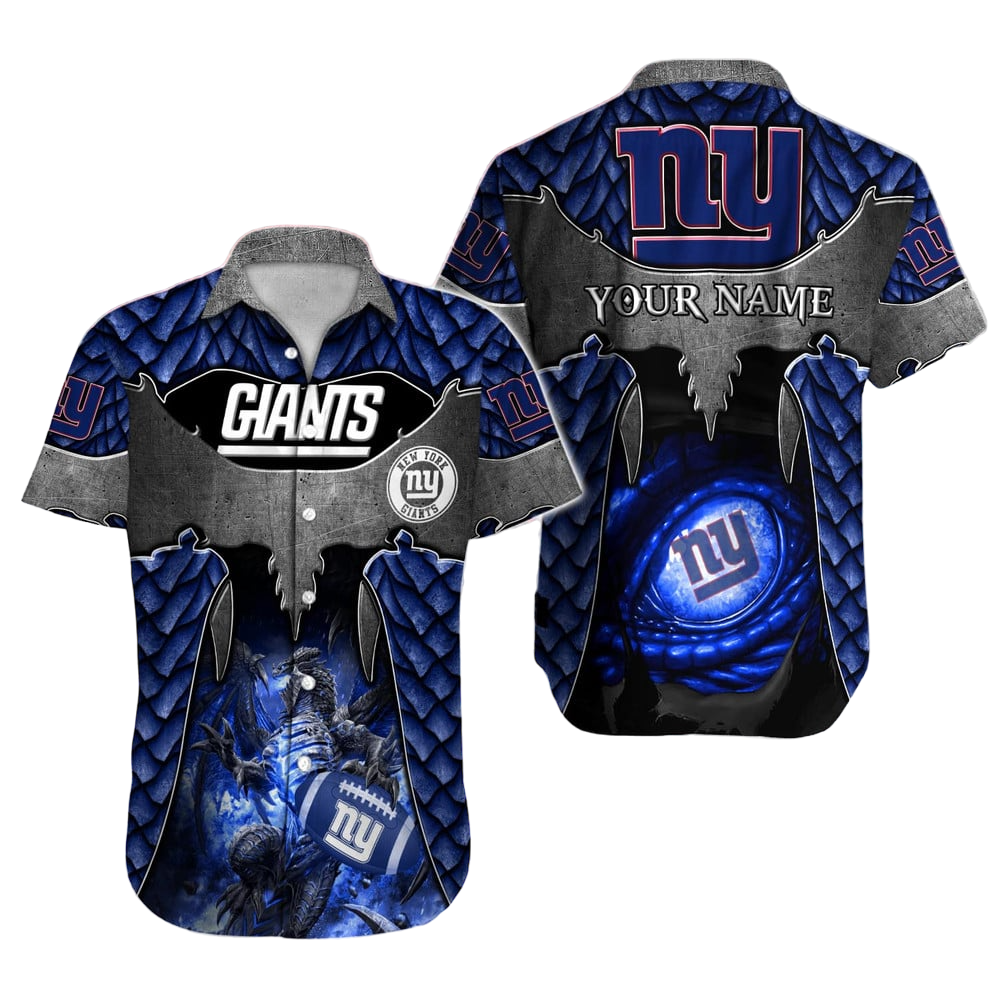 New York Giants Hawaiian Shirt NFL Football Custom Hawaiian Shirt for Men Women Gift For Fans